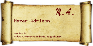 Marer Adrienn névjegykártya